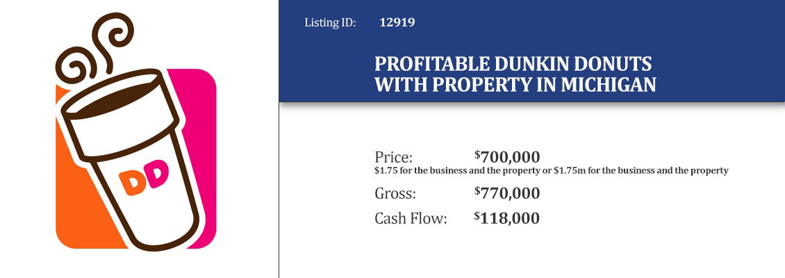 Profitable Dunkin Donuts With Property in Michigan 